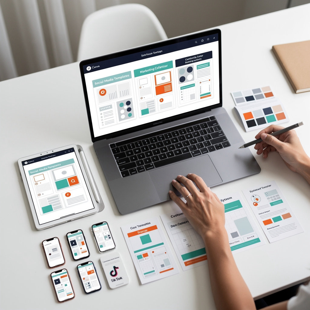 Social Media Template Design professional Canva template examples showcasing Instagram posts and social media graphics